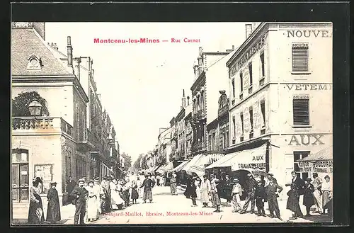 AK Montceau-les-Mines, Rue Carnot