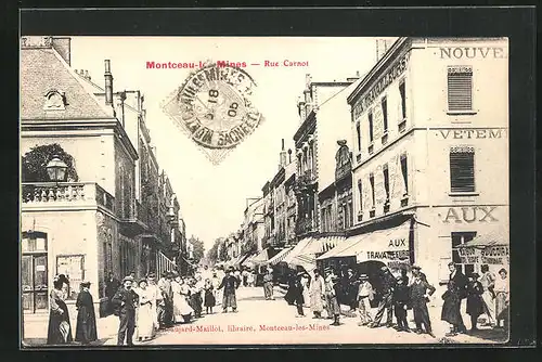 AK Montceau-les-Mines, Rue Carnot