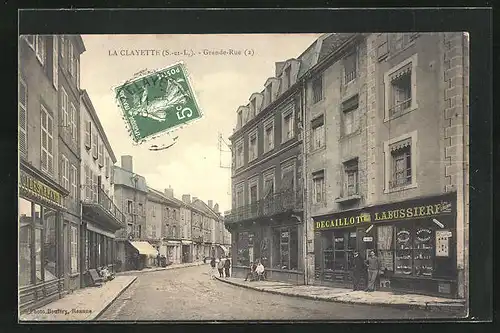 AK La Clayette, Grande-Rue