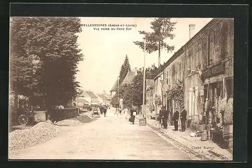 AK Bellevesvres, Vue prise du coté Est