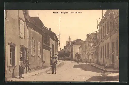 AK Mont-Saint-Sulpice, Rue de Paris