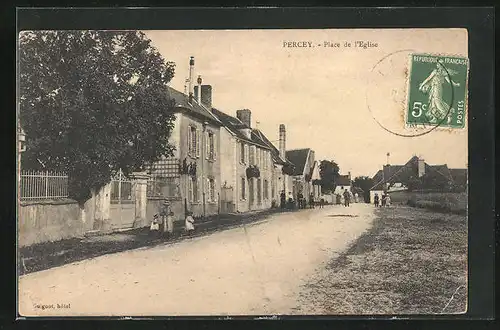 AK Percey, Place de l`Eglise