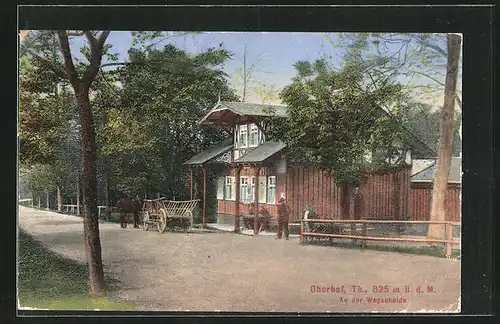 AK Oberhof i. Thür., Gasthaus an der Wegscheide