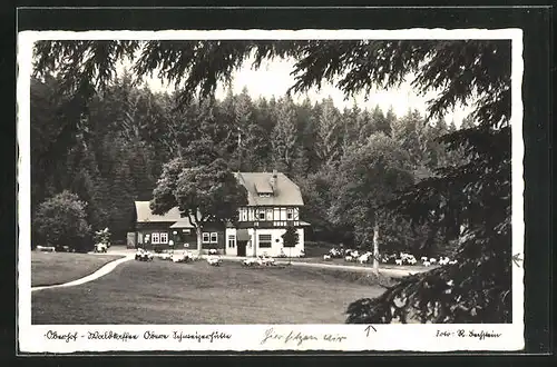 AK Oberhof, Waldcafé obere Schweizerhütte