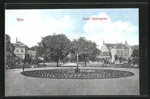 AK Gera, Fürstl. Küchengarten
