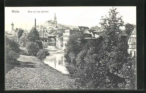 AK Weida, Blick auf das Schloss