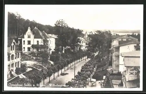 AK Sellin a. Rügen, Blick in die Wilhelmstrasse