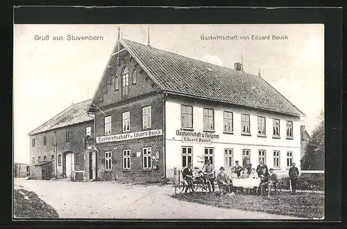 AK Stuvenborn, Gasthaus von Eduard Beuck