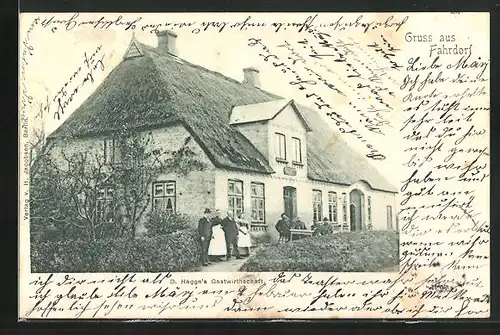 AK Fahrdorf, D. Hagge`s Gasthaus