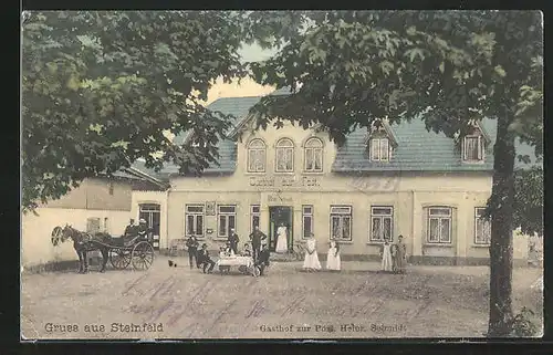 AK Steinfeld, Gasthaus zur Post v. Heinr. Schmidt