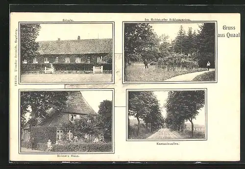 AK Quaal, Reimers Haus, Kastanienallee, Im Rohlstorfer Schlossgarten