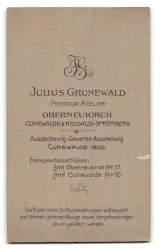 Fotografie Julius Grunewald, Oberneukirch, Portrait bildschönes Fräulein in weisser Bluse