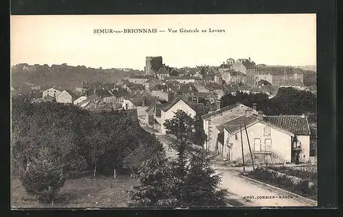 AK Semur-en-Brionnais, Vue Generale au Levant