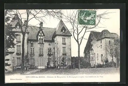 AK Couches-les-Mines, Chateau de Marguerite de Bourgogne