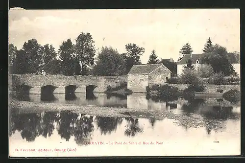 AK Cormatin, le Pont du Sable et Rue du Pont