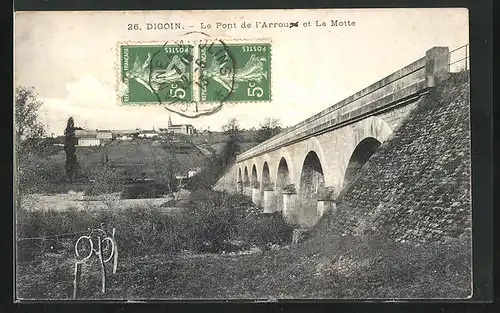 AK Digoin, le Pont de l'Arroux et La Motte