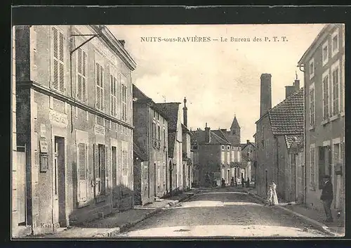 AK Nuits-sous-Ravieres, Le Bureau des P.T.T.