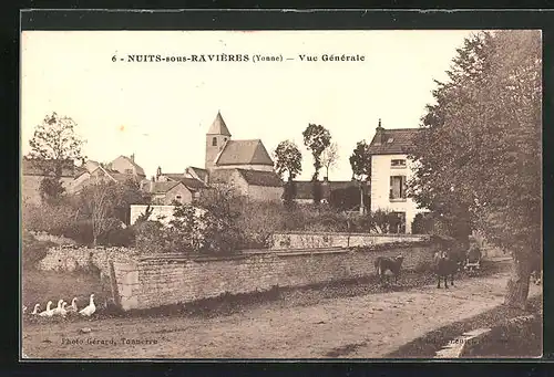 AK Nuits-sous-Ravieres, Vue Generale