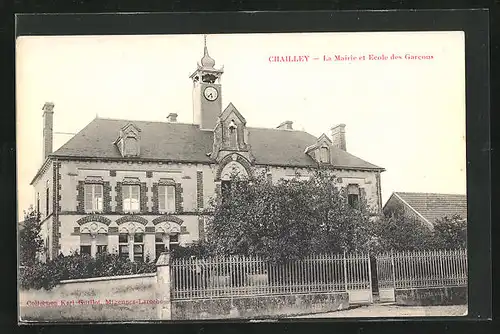 AK Chailley, la Mairie et Ecole des Garcons