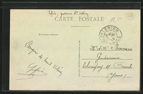 AK Saint-Valérien, la Grande Rue