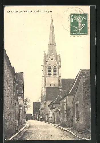 AK la Chapelle-Vieille-Foret, l'Eglise