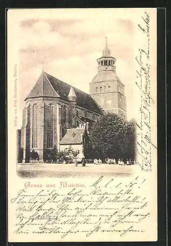 AK Malchin, Blick zur Kirche