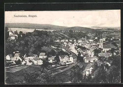 AK Neuhausen / Erzgeb., Panorama