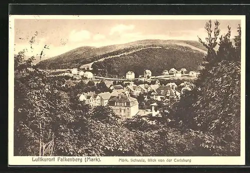 AK Falkenberg / Mark, Panoramablick von der Carlsburg