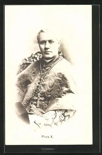 AK Portrait Papst Pius X.