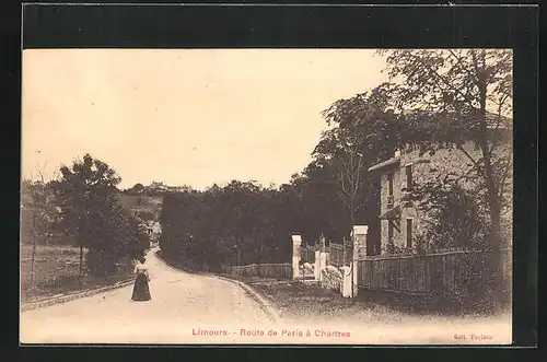 AK Limours, Route de Paris á Chartres