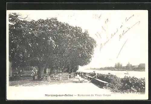 AK Morsang-sur-Seine, Restaurant du Vieux Garcon