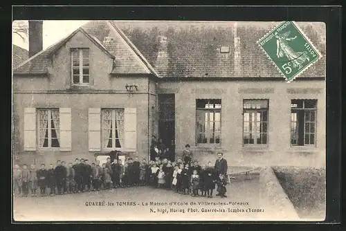 AK Quarré-les-Tombes, la Maison d'Ecole de Villiers-les-Poteaux