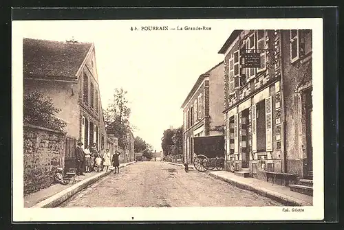 AK Pourrain, la Grande-Rue