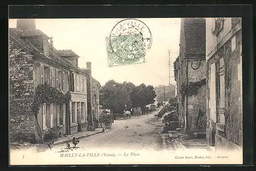 AK Mailly-la-Ville, La Place