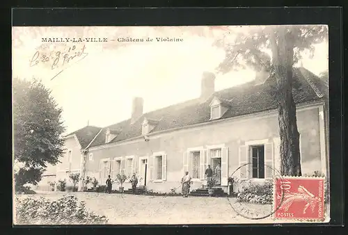 AK Mailly-la-Ville, Château de Violaine
