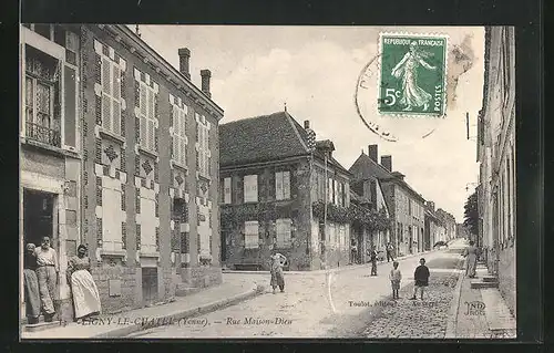 AK Ligny-le-Chatel, Rue Maison-Dieu