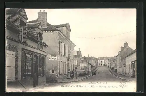 AK Thorigny-sur-Oreuse, Route de Sens