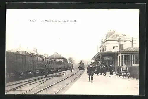 AK Sens, Les Quais de la Gare du, Bahnhof