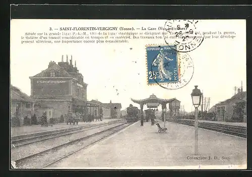 AK Saint-Florentin-Vergigny, La Gare