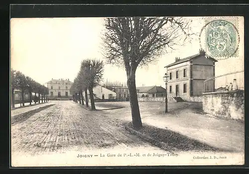 AK Joigny, La Gare, Bahnhof
