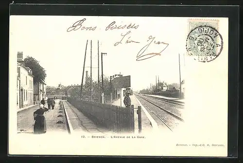 AK Brienon, L`Avenue de la Gare