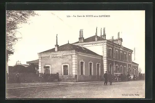 AK Nuits-sous-Raviéres, la Gare