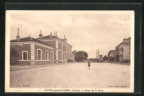 AK Nuits-sous-Raviéres, Place de la Gare