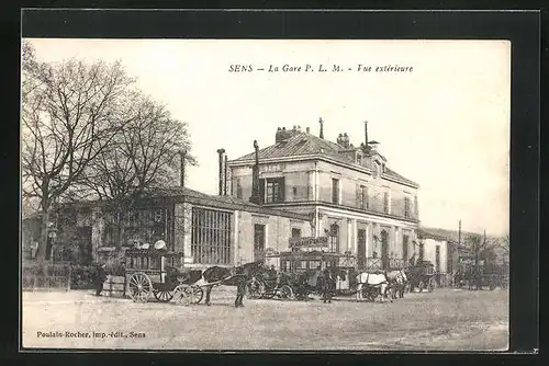 AK Sens, la Gare, Vue extérieure