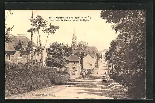 AK Maure-de-Bretagne, l'arrivée de Lieuron et de Saint-Séglin