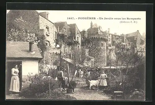 AK Fougéres, un Jardin sous les Remparts