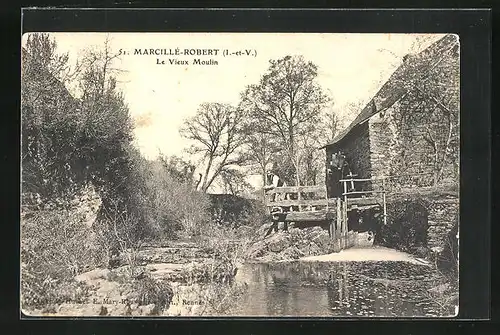 AK Marcillé-Robert, Le Vieux Moulin