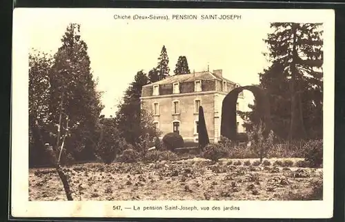 AK Chiche, Pension Saint-Joseph, vue des Jardins