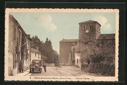 AK Saint-Andre-sur-Sevre, Place de l`Eglise