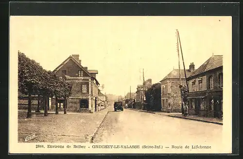 AK Gruchet-le-Valasse, Route de Lillebonne